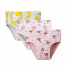 3 Pcs Children Underwear Print Kids Briefs 100% Pure Cotton Fashion Girls Panties