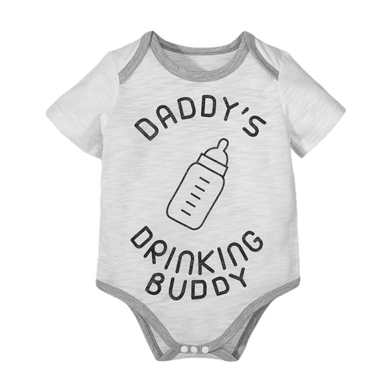 Three-Piece Set Newborn Baby Boys Girls Cotton Hard Clothes Joint Printing Romper