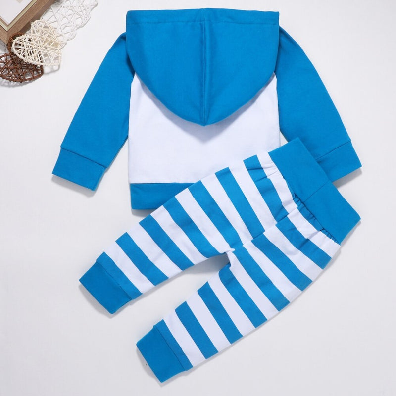 Two-Piece Spring Autumn Baby Boy Sweatshirt Set Suit Infant Kids Outfits  Elephant Print