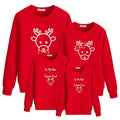 Autumn Long-sleeved Deer Print Round Neck Wear To Celebrate Christmas Sweatshirt