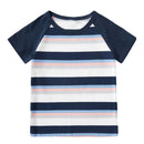 Summer Mommy Daughter Floral Print Sleeveless Dress Daddy SonStriped T-shirt Family Matching