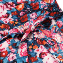 Summer Mother Daughter For Mom and Kids Floral Printed SleevelessMatching Family Dresses