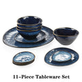 Starry Blue 11/22/33-Piece Ceramic Tableware Dinner Set Vintage Look