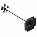 5 PCS Hearth Tool Fireplace Set Fire Tools Set Black Home 31" Pedestal Base HW53818