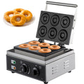 Commercial Electric Donut Waffle Maker Sandwich Crepe Machine