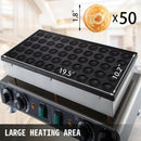 50 Pcs Electric Professional Waffle Maker Mini Dutch Pancake Baker Iron Pans  Nonstick Toaster