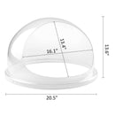 21" Commercial Cotton Candy Machine Cover Clear Floss Sugar Maker Bubble Shield Dome