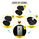 Ice Skull Cube Maker 4/6 Grid Black Silicone Tray DIY Creative Silica Gel Gun Bullet Skull Shape