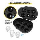 Ice Skull Cube Maker 4/6 Grid Black Silicone Tray DIY Creative Silica Gel Gun Bullet Skull Shape