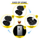 Ice Skull Cube Maker 4/6 Grid Black Silicone Tray DIY Creative Silica Gel Gun Bullet Skull Shape