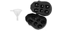 Ice Skull Cube Maker 4/6 Grid Black Silicone Tray DIY Creative Silica Gel Gun Bullet Skull Shape