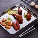 4-pieces Stainless Steel Baking Tray Pans Non-Stick Sheet,Mirror Finish&Rust Free