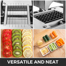 Multipurpose Easy Quick Slicer with Stainless Steel Tray Vegetable Fruits Chopper Cutter Practical