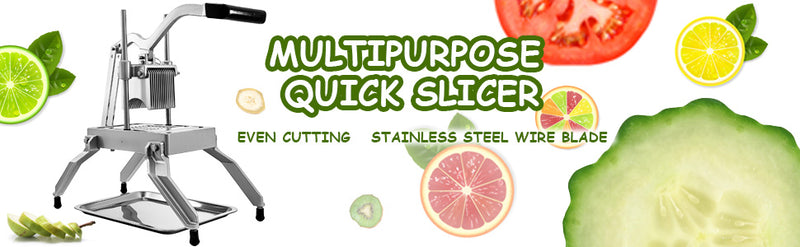 Multipurpose Easy Quick Slicer with Stainless Steel Tray Vegetable Fruits Chopper Cutter Practical
