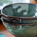 Green 11/22/33-Piece Ceramic Tableware Dinner Set Vintage Style