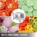 Tomato Slicer Sharp Blades For 3/8 Inches Heavy Duty Vegetables Cutter With Built In Cutting Board