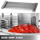Tomato Slicer Sharp Blades For 3/8 Inches Heavy Duty Vegetables Cutter With Built In Cutting Board