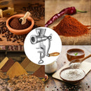 Manual Grain Grinder 1.6Inch Thickness Coffee Machine Mill with Hand Crank Table Clamp Design