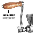 Manual Grain Grinder 1.6Inch Thickness Coffee Machine Mill with Hand Crank Table Clamp Design