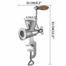 Manual Grain Grinder 1.6Inch Thickness Coffee Machine Mill with Hand Crank Table Clamp Design