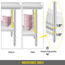 Professional Stainless Steel Kitchen Prep Work Table Loads Up 500LBS(Top) 220LBS(Under)