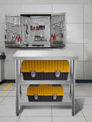 Commercial Stainless  Work Table 2 Shelves Commercial Kitchen Food Prep with Installation Kit