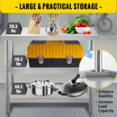 Commercial Stainless  Work Table 2 Shelves Commercial Kitchen Food Prep with Installation Kit