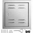 Vented Access Door Magnetic Door W/ Lock  Stainless Steel Handle Waterproof Storage Cabinet