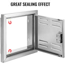 Vented Access Door Magnetic Door W/ Lock  Stainless Steel Handle Waterproof Storage Cabinet