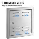 Vented Access Door Magnetic Door W/ Lock  Stainless Steel Handle Waterproof Storage Cabinet