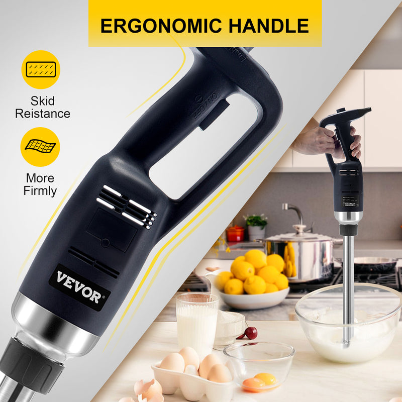 Commercial Immersion Blender Electric Professional Immersion Manual Mixer Variable Speed