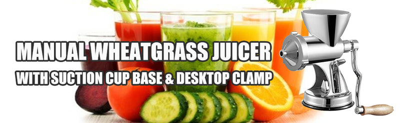 Manual Wheatgrass Juicer Extractor Auger Slow Squeezer Vegetable Orange Juice Portable Blender