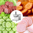 Electric Sausage Slicer Stainless Steel Cutter Machine 300W with Double-Sickle Blade