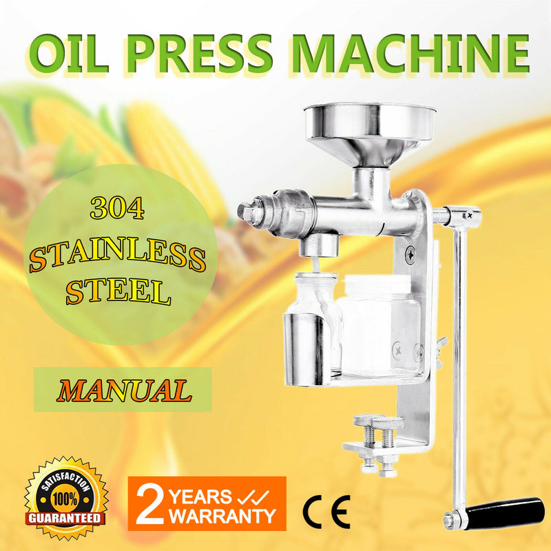 Electric/Manual Oil Pressers Making Machine Business Equipment 304 Stainless Steel