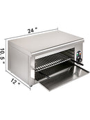 Electric Salamander Oven 2KW Adjustable Grid Kitchen Stainless Steel  Broiler for Pizza