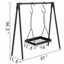 Campfire Cooking Stand Swing Grill Carbon Steel Equipment Easy to Install
