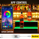 LED Acrylic Lighted Liquor Bottle Display Shelf Bottle Mounted Wine Racks 16/20/24/30/40/60" 2/3