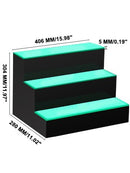 LED Acrylic Lighted Liquor Bottle Display Shelf Bottle Mounted Wine Racks 16/20/24/30/40/60" 2/3