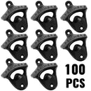 100 PCS Beer Bottle Opener Cast Iron Wall Mount Cider Pourer Simple Opening