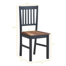 Set of 4 Dining Chair Kitchen Spindle Back Side Chair with Solid Wooden Legs