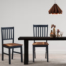 Set of 4 Dining Chair Kitchen Spindle Back Side Chair with Solid Wooden Legs