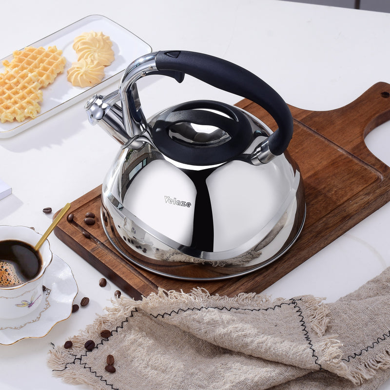 2.8L Stainless Steel Tea Kettle for Stovetop Whistling Tea Pot,Classic Design