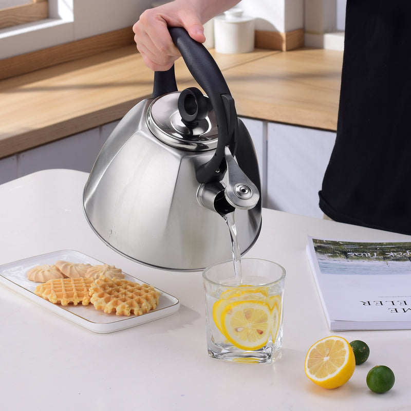 3L Stainless Steel Tea Kettle for Stovetop Whistling Tea Pot,Stovetop Kettle