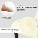 Armless Accent Chair Modern Upholstered Tufted Lounge Chair Beige HU10004BE