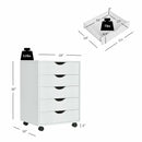 Lockable Wheels Water Resistant Home Office Filing Storage Cabinets