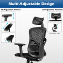 Office Chair, High Back Executive Computer Chair W/ Adjustable backrest Headrest&3D Armrest