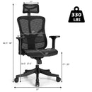 Office Chair, High Back Executive Computer Chair W/ Adjustable backrest Headrest&3D Armrest