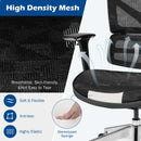 Mesh Office Chair Adjustable High Back Reclining Task Swivel Chair Black CB10175DK