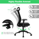 High Back Mesh Office Chair Swivel Reclining Task Chair w/Clothes Hanger HW67586