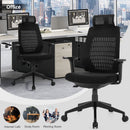 High Back Mesh Office Chair Swivel Reclining Task Chair w/Clothes Hanger HW67586